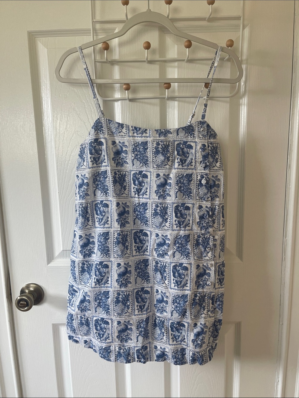 Abercrombie & Fitch Blue and White Printed Mini Dress